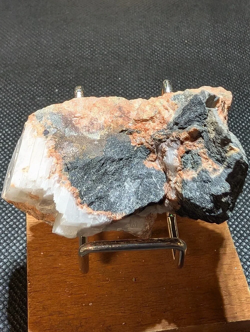 Raw Cleavelandite & Red Feldspar Specimen